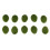 40 Pieces 2 Sizes Artificial Moss Rocks Decorative Faux Green Moss Covered Stones 4