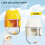 Clear Automatic Water Dispenser Water Bottle with-Creamy White 5