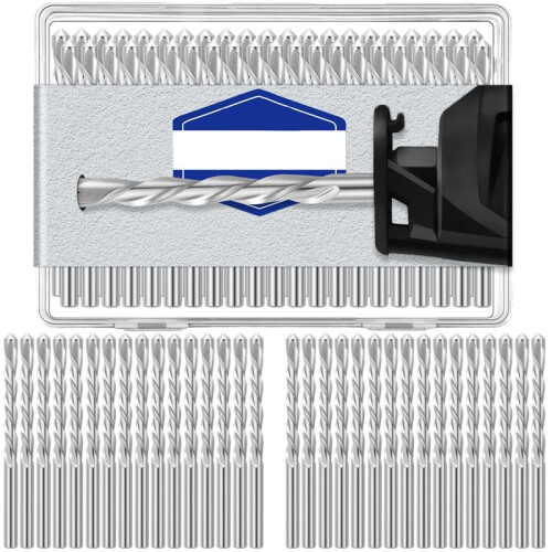 100 Pieces Drywall Drill Bits  Point Cutting Drill Bits Diameter Drywall Router for Spiral Saws (5/32 Inch)