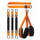 (Orange 225 lb set (without handle)) Pull Up Bands - Knee Support for Workouts (50 chars) 3