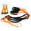 (Orange 225 lb set (without handle)) Pull Up Bands - Knee Support for Workouts (50 chars) 5