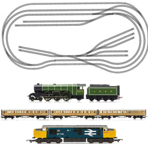 Hornby HORNBY Digital Train Set HL4 Big Layout with 2 Trains - Fits on 8x4ft Board