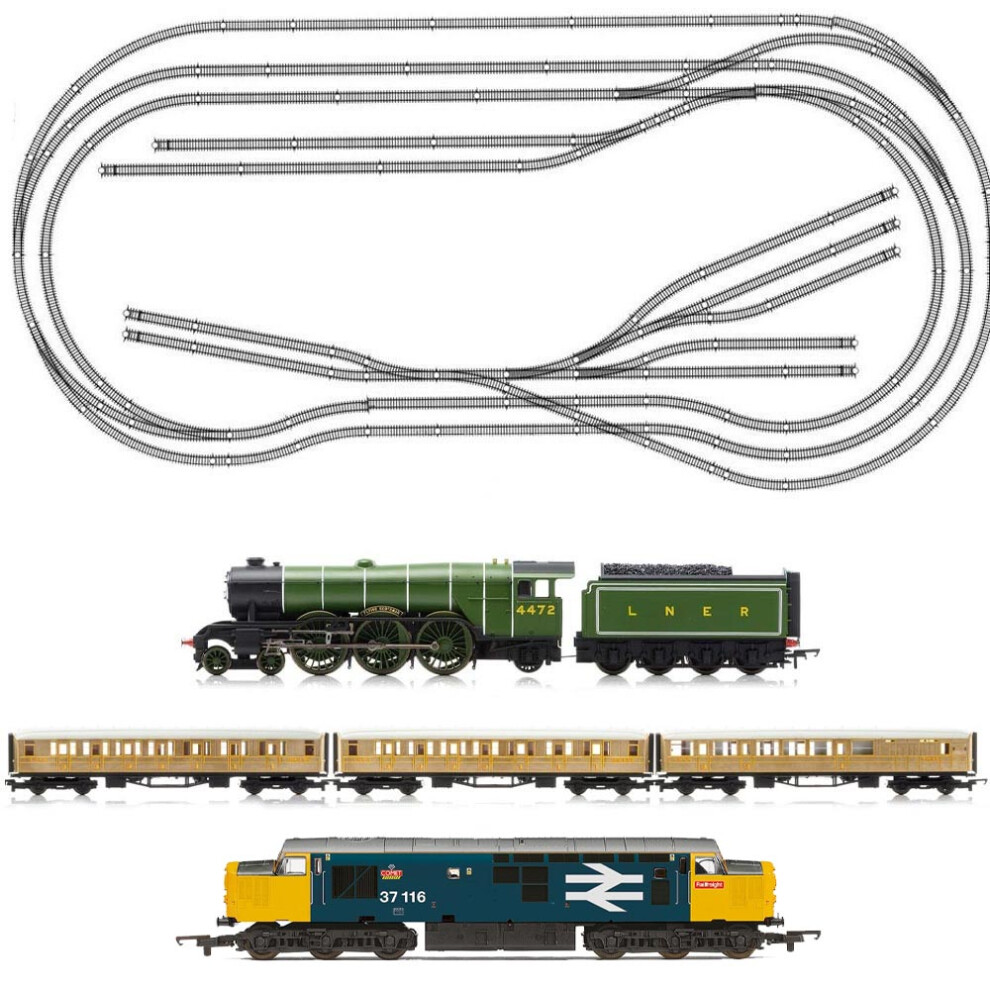 Hornby Digital Train Set Hl4 Big Layout With 2 Trains - Fits On 8X4ft Board