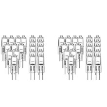 60 Pcs G4 Halogen Bulbs,20W 12V Halogen Light Bulbs 2 Pin Clear Lamp Bulb,for Cooker Lighting,Signal Lights,Track