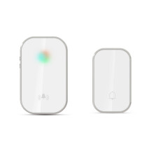 Wireless Doorbell 300m Range Home Welcome Door Bell 38 Songs Melodies Distinction Doorbell Chime White&Silver(EU)