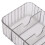 2 pezzi di scatola trasparente per cavi, 7 scomparti, 26x9,5x4,5 cm 8