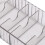 2 pezzi di scatola trasparente per cavi, 7 scomparti, 26x9,5x4,5 cm 10
