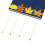 4Pcs Fall Leaves Bookmarks Decorative Metal Bookmarks with Chain 1