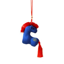 Chinesische Neujahrs-Zodiacs-Pferdedekoration für die-Blau