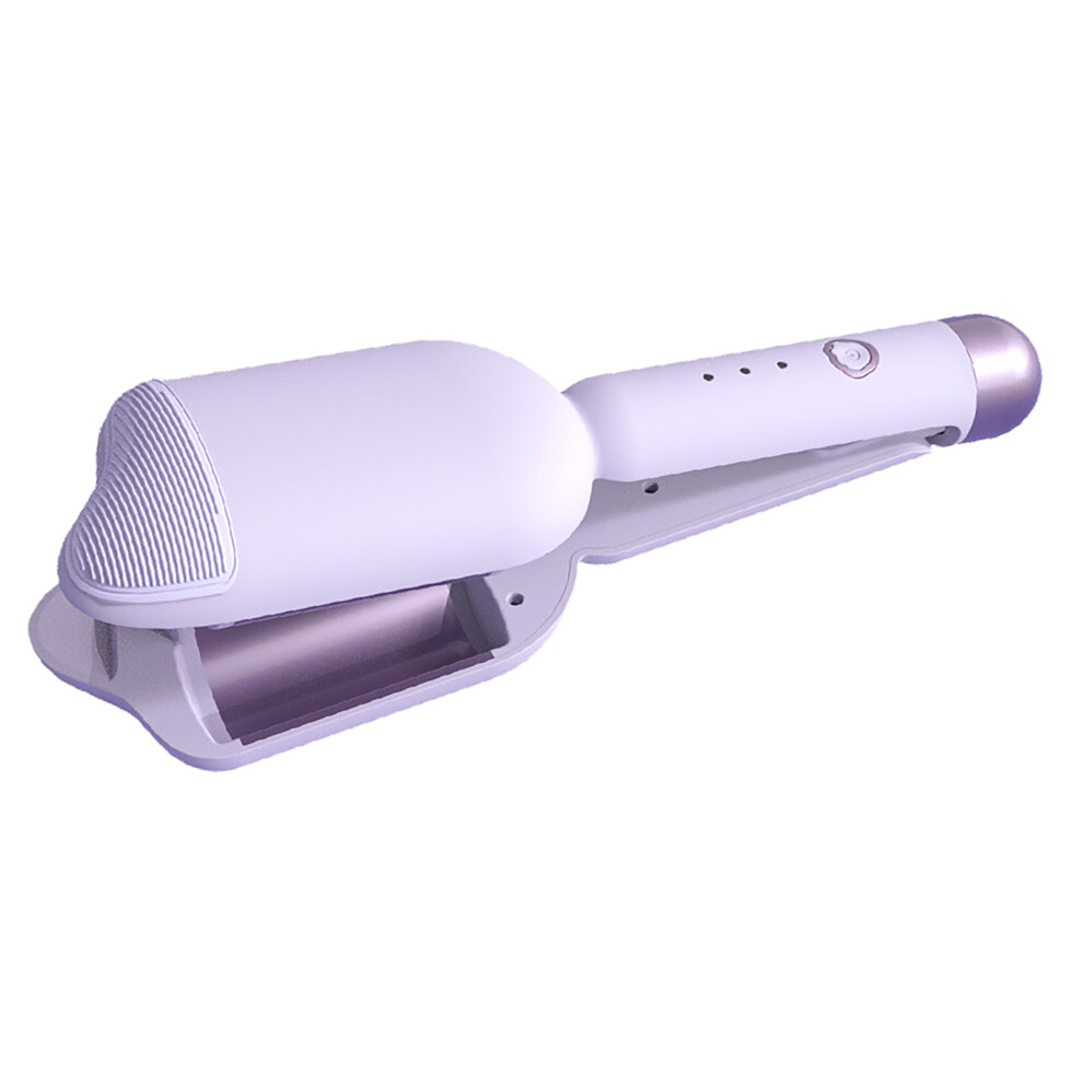 Beach Waver Crimper, 36mm Fast Heating Tool, Vegetable Protein Coating with Negative Ions & Cool Airflow, Adjustable Curl, Anti-Scald & Smart Timer,