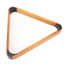 Triángulo de pino para bolas de billar 9, cabeza negra, 57.2MM, para juego de mesa