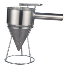 Distributeur de pâte en acier inoxydable avec support, 25,5 cm