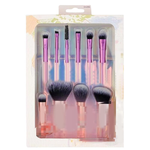 10PCS Mini Makeup Brush Set, Portable Travel Cosmetic Tools 1