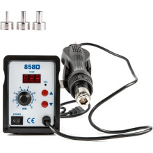 858D Rework Station,110V SMD Soldering Rework Station,LED Digital Desoldering Welding Iron for Electronics Repairing(US)