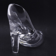 2X Kristall Schuhe Glas Geburtstags Geschenk Heimtextilien Cinderella Hohe AbsäTze Hochzeit Schuhe Schuhe Figurine Dekorationen