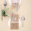 40PCS Country Wedding Table Silverware Holder Natural Burlap Cutlery Pockets Fork Pockets Rustic Wedding Decoration 4