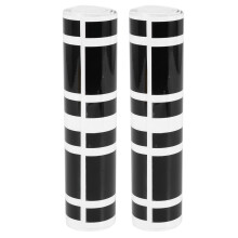 4Pcs 72 Pouces X3 Pouces Bricolage Voiture Noire Carrosserie Vinyle Racing Bande Autocollant Autocollants À Rayures