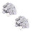 200 Piece Mirror Tile Wall Sticker 3D Decal Room Decor Stick (Silver) 1