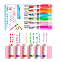 6PCS Curves Markers Color Art Pens For Students-Early adopters