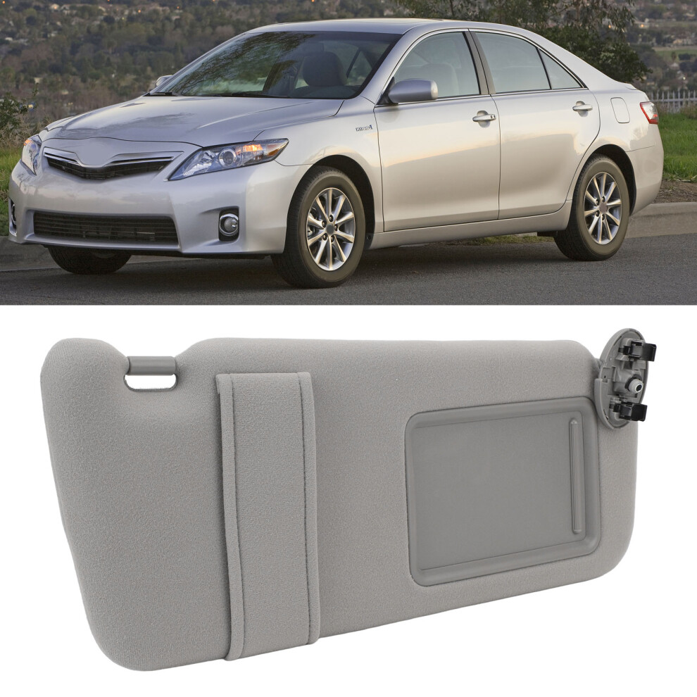 Right Side Sun Visor For Camry 2007-2011 Abs Rotatable 74310 06750 B0 Gray 7631385494981