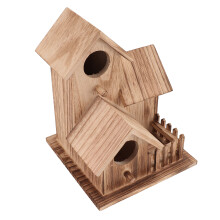 Casetta per uccelli in paulownia 15,7x15,7x20 cm Naturale