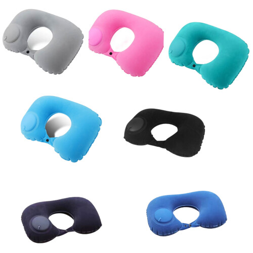 Easy Inflation Systems Neck Support Pillow Foldable For-grey 1