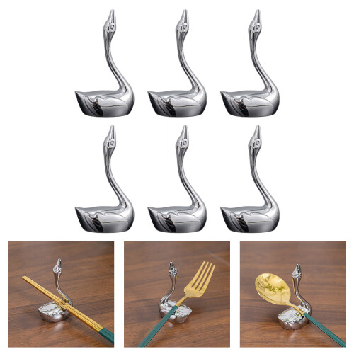 Durable Zinc Alloy Creative Cygnus Shape Chopstick Holders For 1