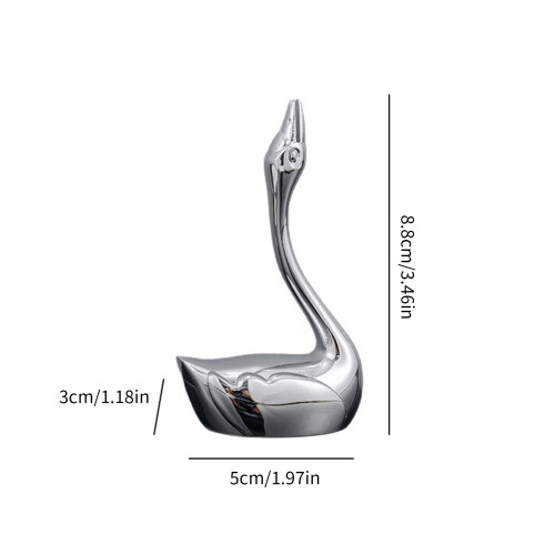 Durable Zinc Alloy Creative Cygnus Shape Chopstick Holders For 2
