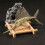 Verzierte Messing-Segelfisch-Statue, Retro-Design, 5
