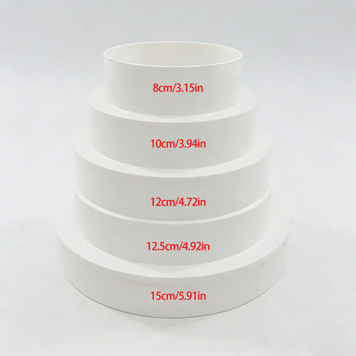 Vent Pipe Size Transition Adapter for Ranges Hood Allowing Easy 2