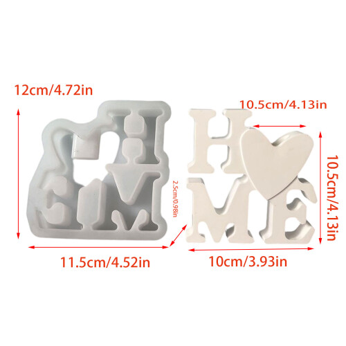 Multipurpose Silicone Craft Mould For Valentines Birthday 2