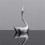 Durable Zinc Alloy Creative Cygnus Shape Chopstick Holders For 7