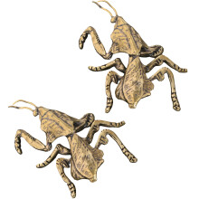 Antique Brasses Praying Mantis Figurine Detailed Insect-2pcs