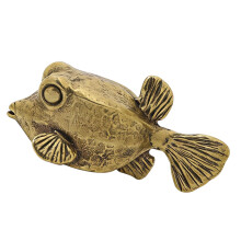 Qualitativ hochwertige Kugelfisch-Ornamentskulptur aus-1Stk