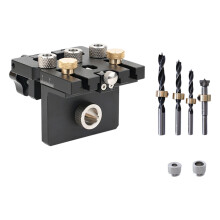 Clear Scale Hole Punching Locator Aluminum Hole-black 15mm