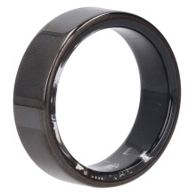 Waterproof Smart Ring IP68 20mAh Fitness Tracker Black 19.8mm
