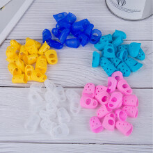 10 Stück Bunte Silikon-Gitarrenkapschen-Schutzfingerlinge 2,4x2,4x2,8cm