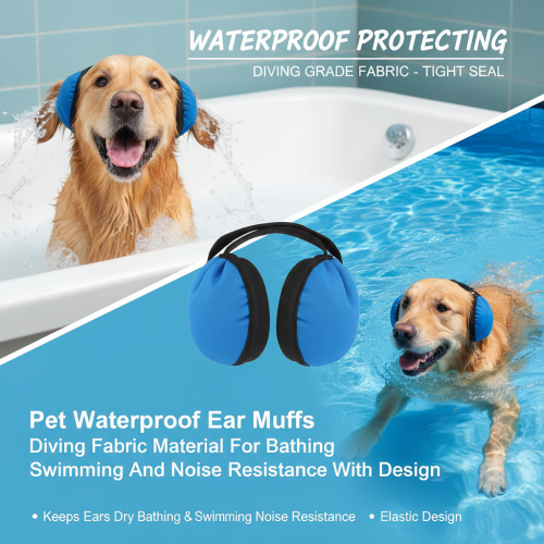 (Dark Grey, S code) Waterproof Ear Muffs for Swimming & Noise Protection 2