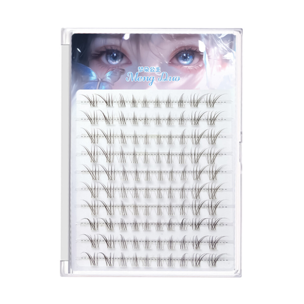 Penghui-Toys (Adhesive 10 Row) Foxes Eye Lashes 7-12Mm Brown C Curl Natural Look
