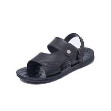 (Black, 44) Men\'s Anti-Slip Beach Loafers for Swimming & Travel