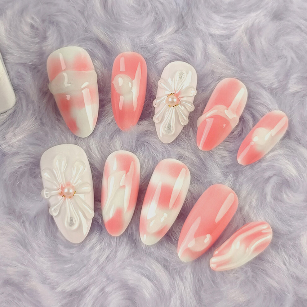 Penghui-Toys (Xs) Glossy Diy Artificial Nails - Easy Apply