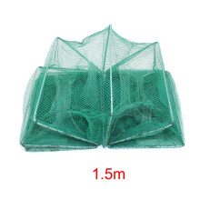 (1.5m) Shrimp Cage Fishing Net Catcher Trap Foldable Portable For Crab Crayfish Lobster