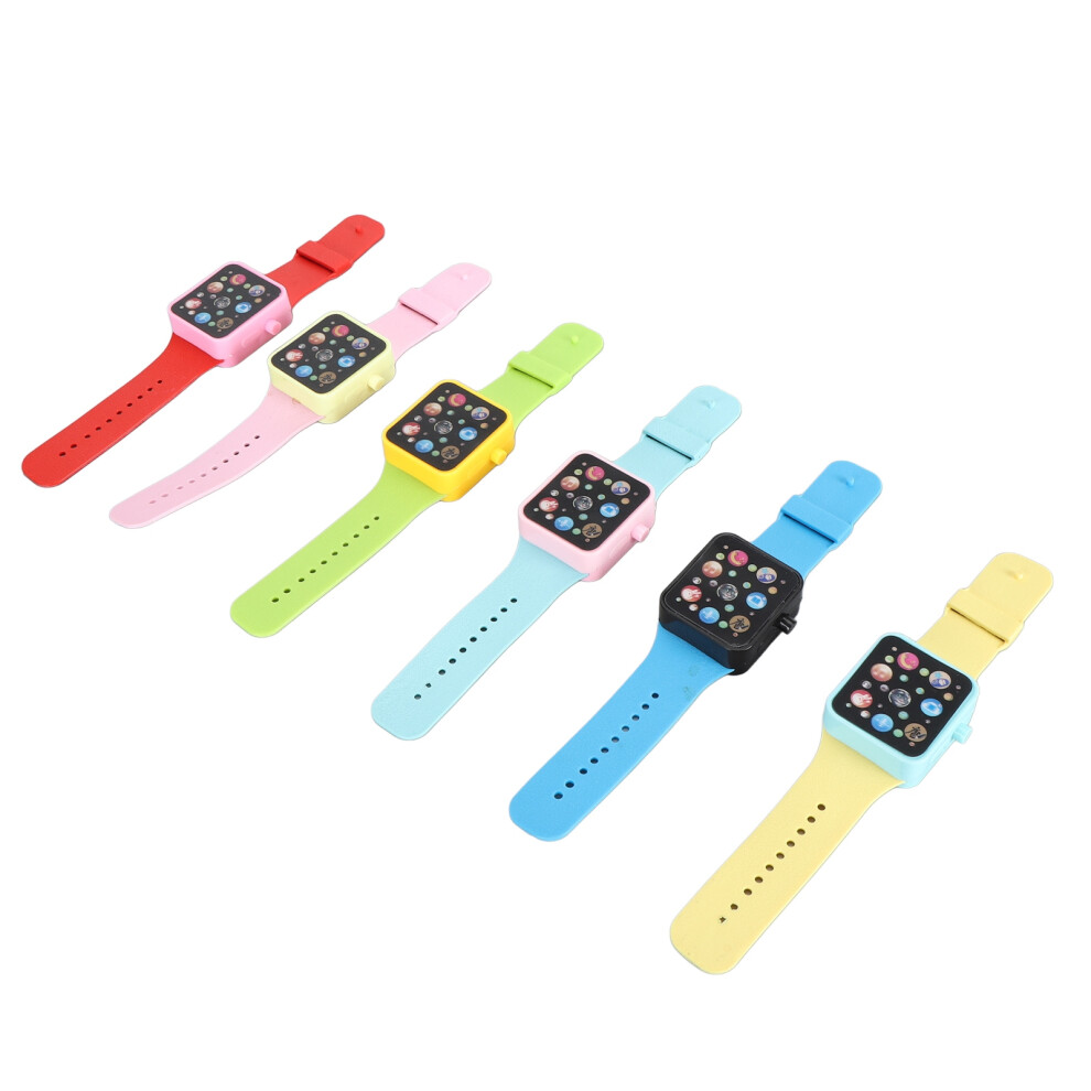 6 Pcs Kids Smart Touchscreen Educational Toy Watches, Plastic, Ag10 Batteries 4951385501780