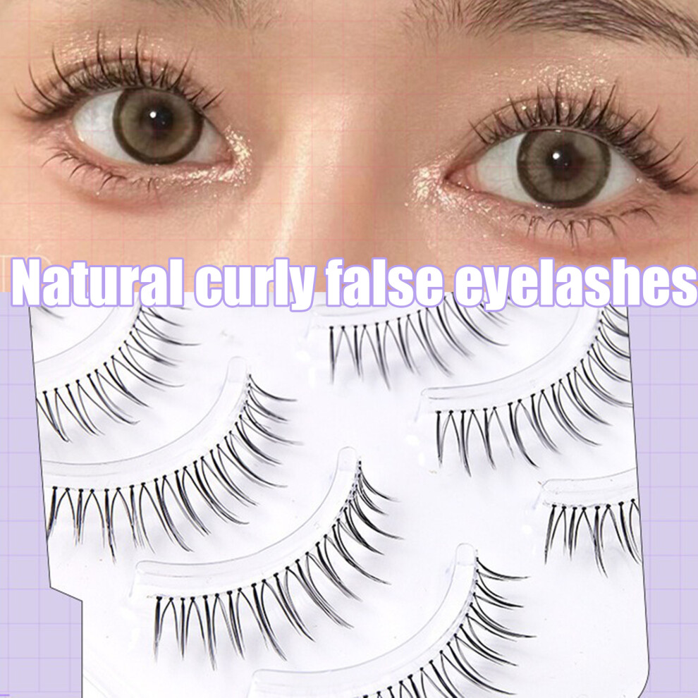 Penghui-Toys 5 Pairs Fluffy Long Eyelashes For Party & Daily Use