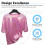 (Pink, M) Women\'s Sparkly Loose Fit Tee - Pink/White/Beige/Blue 4