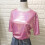 (Pink, M) Women\'s Sparkly Loose Fit Tee - Pink/White/Beige/Blue 8