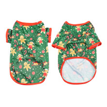 Suéter navideño verde para perro con diseño de hombre de jengibre, talla S