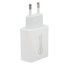 20W Dual-Port USB QC3.0 PD Schnellladegerät für DJI Avata Weiß EU-Stecker