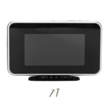 Auto LKW 12V / 24V 2 im 1 Funktionen Digitaler Tachometer Geschwindigkeits Messer + Kilometer ZäHler LCD Instrumenten Tafel + Alarm LCD Anzeige