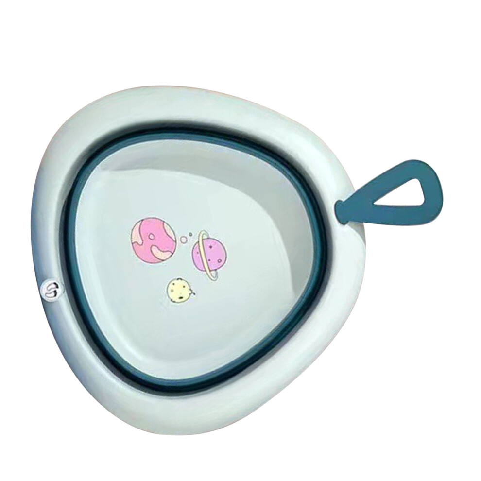 Lightweight Portable Foldable Wash Basin For Kids, 5L, Travel & Camping Blue